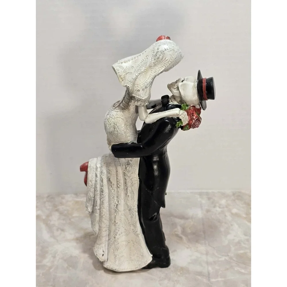 Day of the Dead Skeleton Bride Groom‎ Figurine Gothic 💀🌹Walgreens EUC